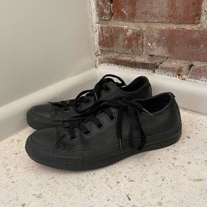Black Leather Converse